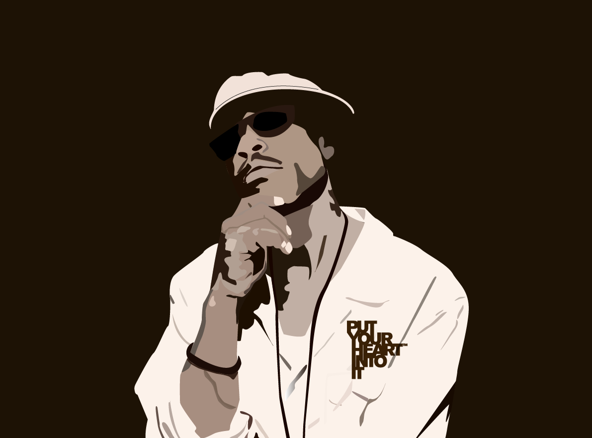 guru, gangstarr, illustration, graphics, logo, branding, visual identity, graphic design, willpower vision
