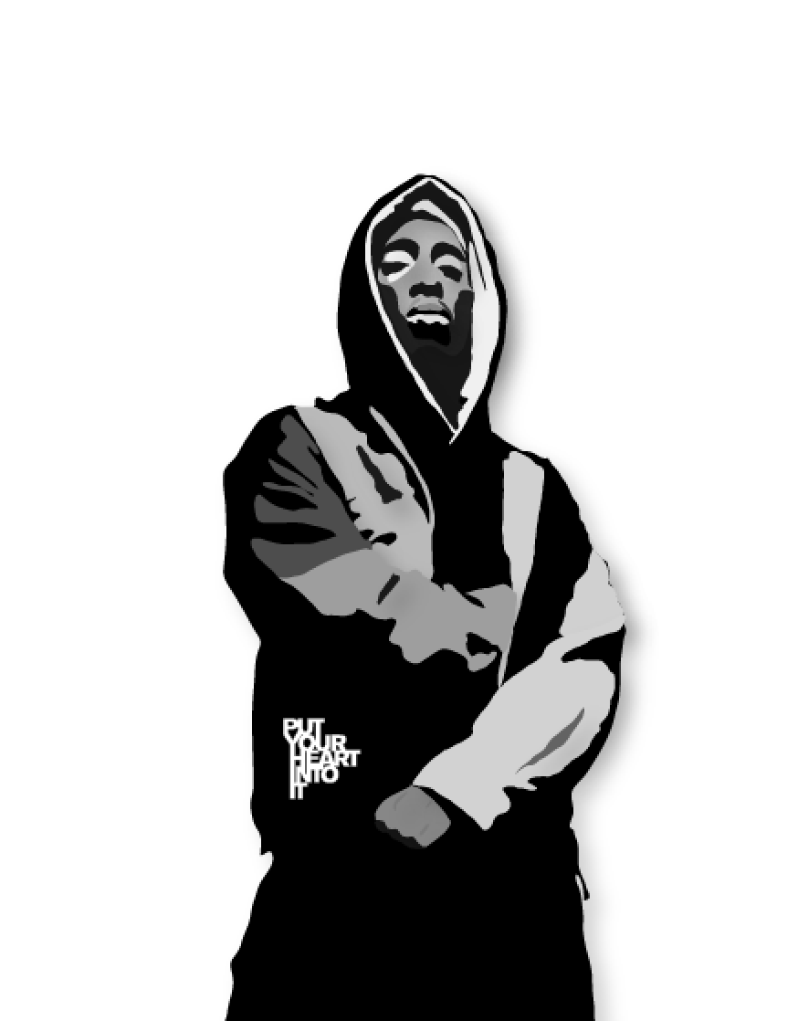 2pac, Tupac Shakur, illustration, graphics, logo, branding, visual identity, graphic design, willpower vision